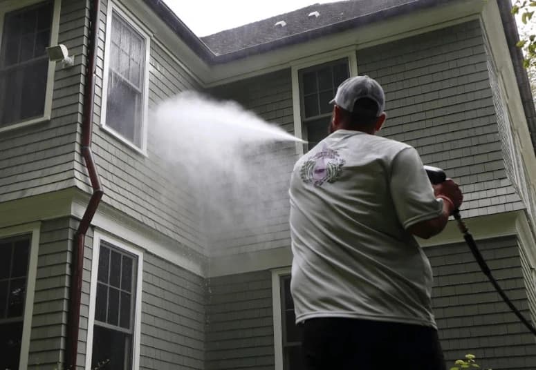 Commercial pressure washing service by Garfield Heights Power Washing at Garfield Heights business